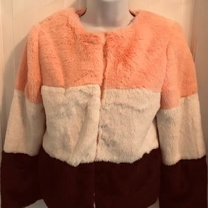 Girls faux fur jacket